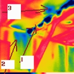 obrázek 27 - termogram vestavby podkroví